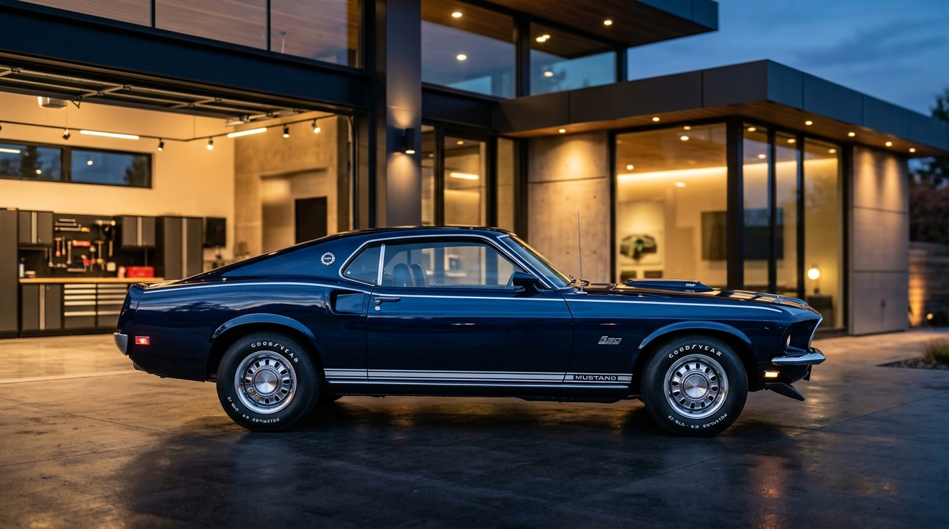 Classic Car Editorial Background